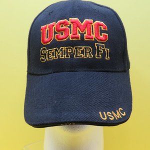 USMC Semper Fi Embroidered Hook & Loope Cap/Hat.